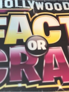 FACT or CRAP Game Box Cover - Yellow, Pink, Black